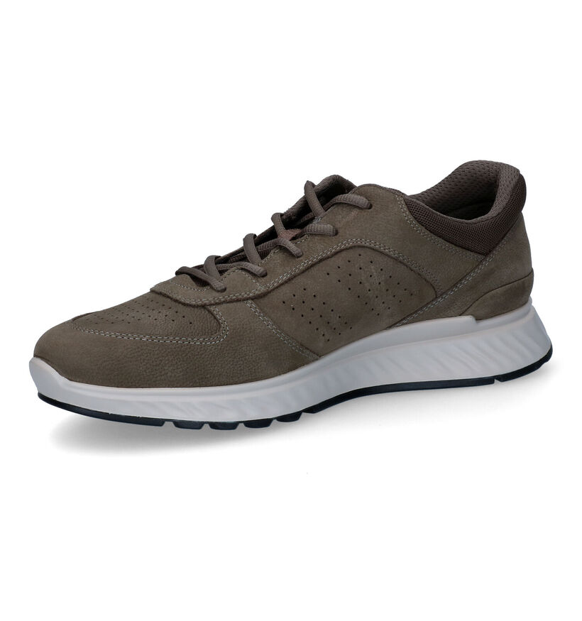 ECCO Exostride Chaussures à lacets en Taupe en cuir (306679)