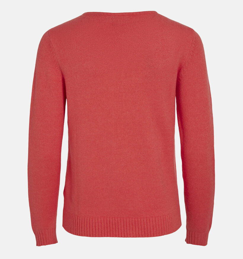 Vila Ril Oranje Trui met V-hals voor dames (351763)