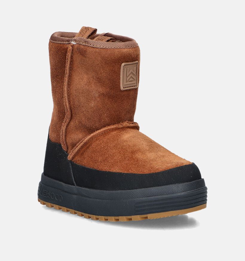 LIEWOOD Mattie Suede Bottes en Cognac pour filles (345298)