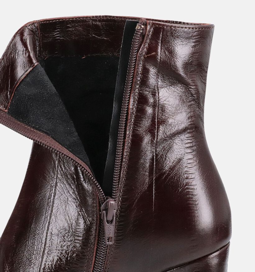 Laurent David Taty Bottines en Brun fonc&eacute; pour femmes (381276)