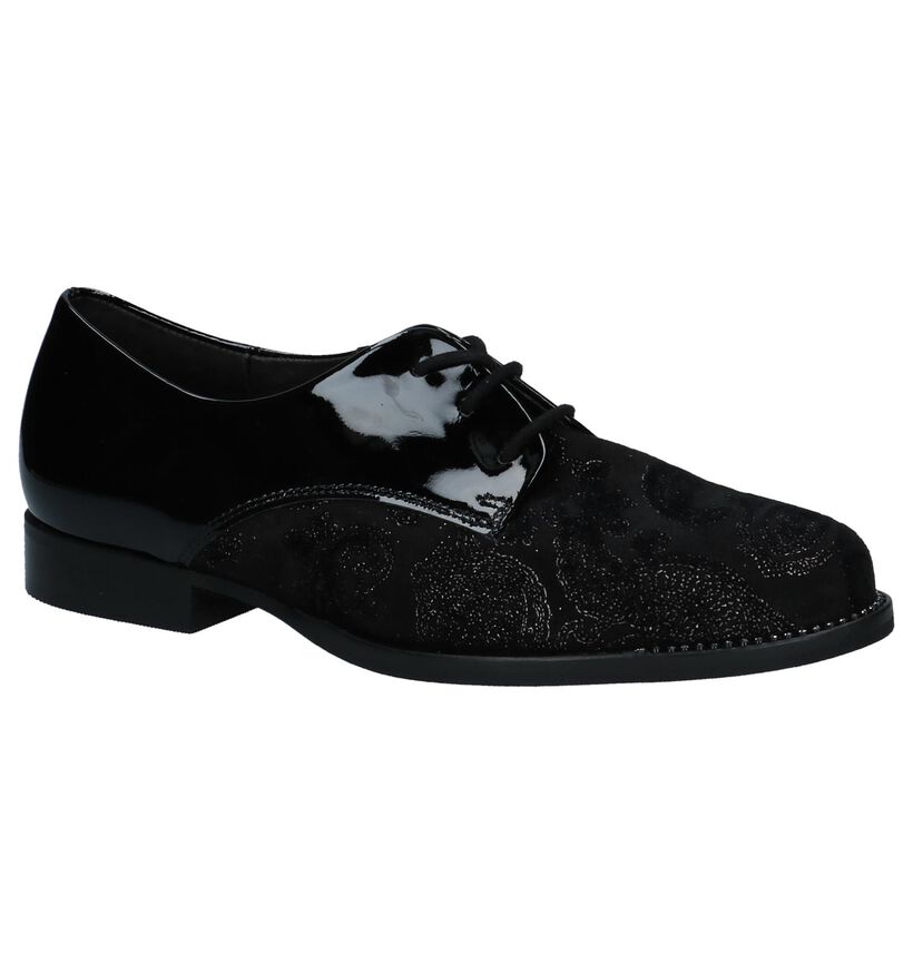 Gabor Zwarte Oxford Schoenen in kunstleer (231333)