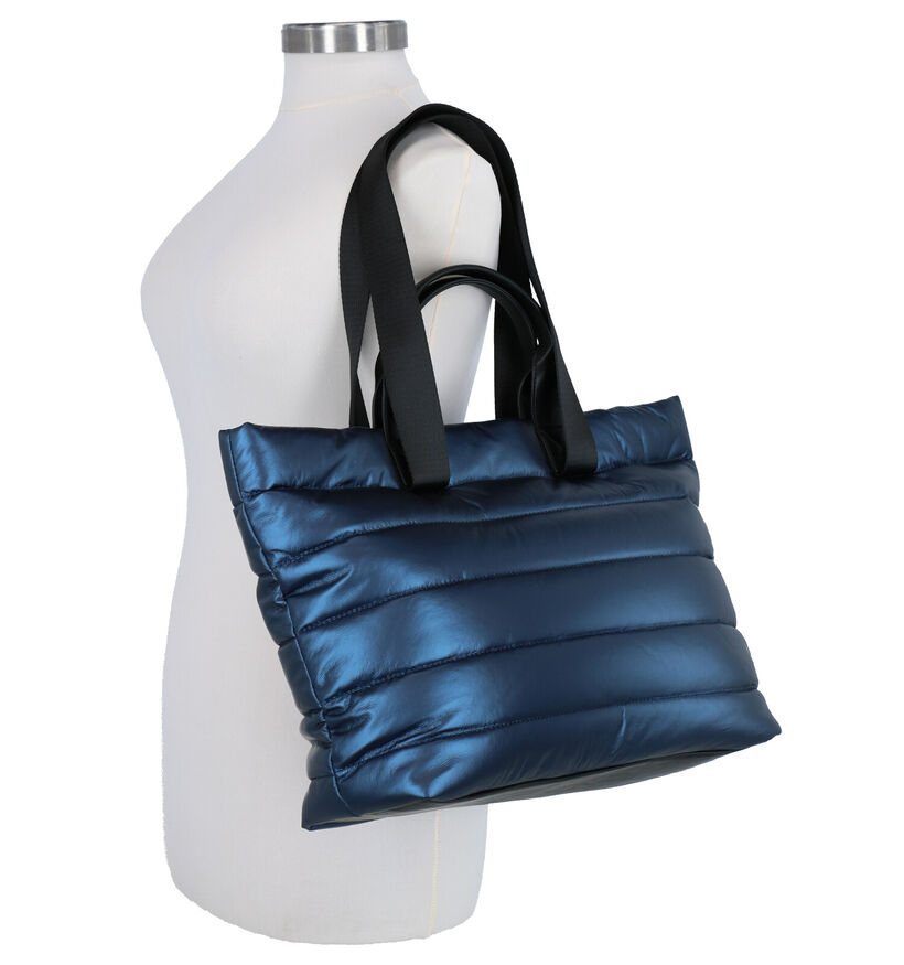 Gabor Hanna Blauwe Shopper Tas in stof (279488)