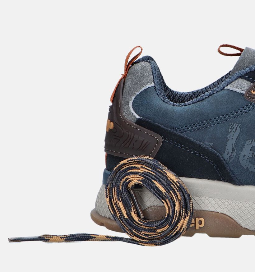 Jeep Ontario Chaussures à lacets en Bleu pour hommes (344427) - pour semelles orthopédiques