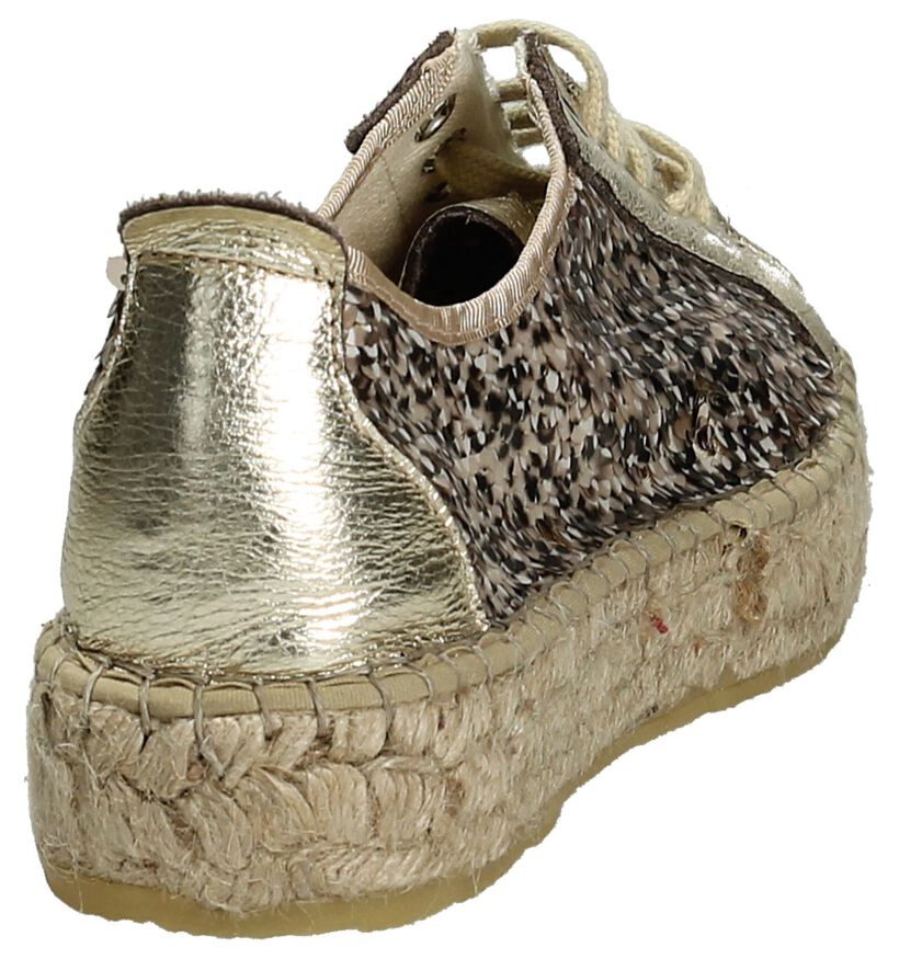 Fabiolas Chaussures à lacets en Or en cuir (196146)