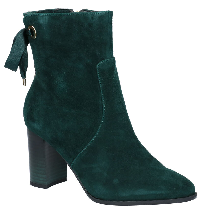 Tamaris Bottes basses en Vert foncé en daim (257072)