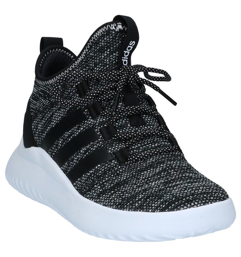 adidas Ultimate BBall Zwarte Sneakers in stof (221626)