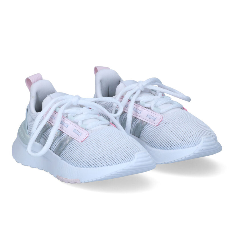 adidas Racer Baskets en Blanc pour filles (308074) - pour semelles orthopédiques