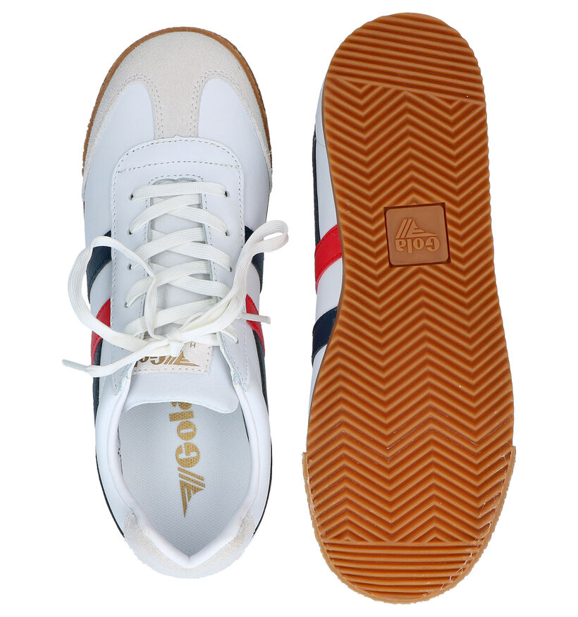 Gola Harrier Witte Sneakers in leer (288687)