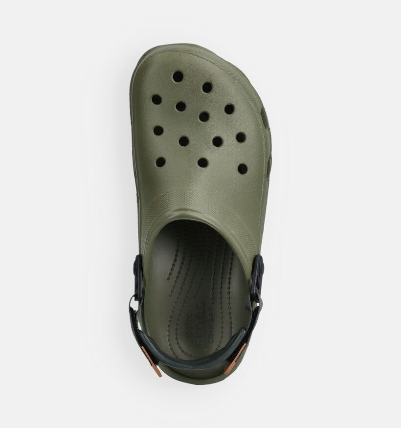 Crocs Clog Claquettes en Vert kaki pour hommes (370933)