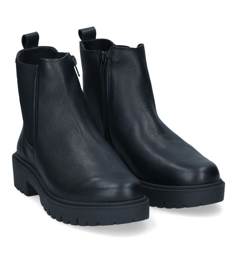 Solemade Cami Bottines en Noir en cuir (315838)