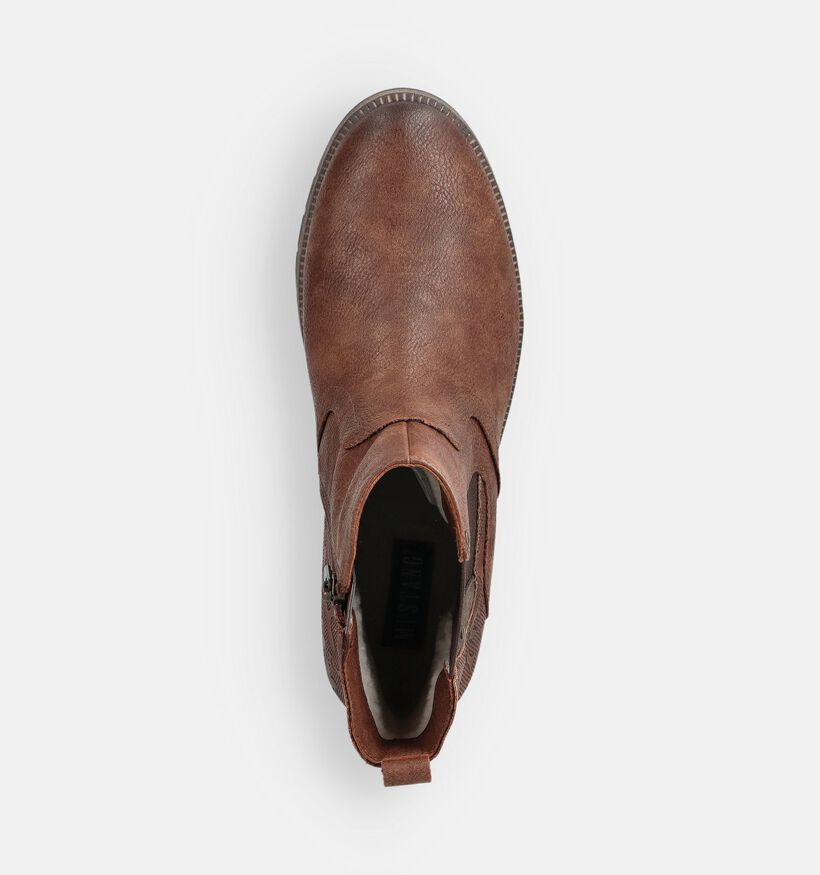 Mustang Bottines Chelsea en Cognac pour femmes (363703)