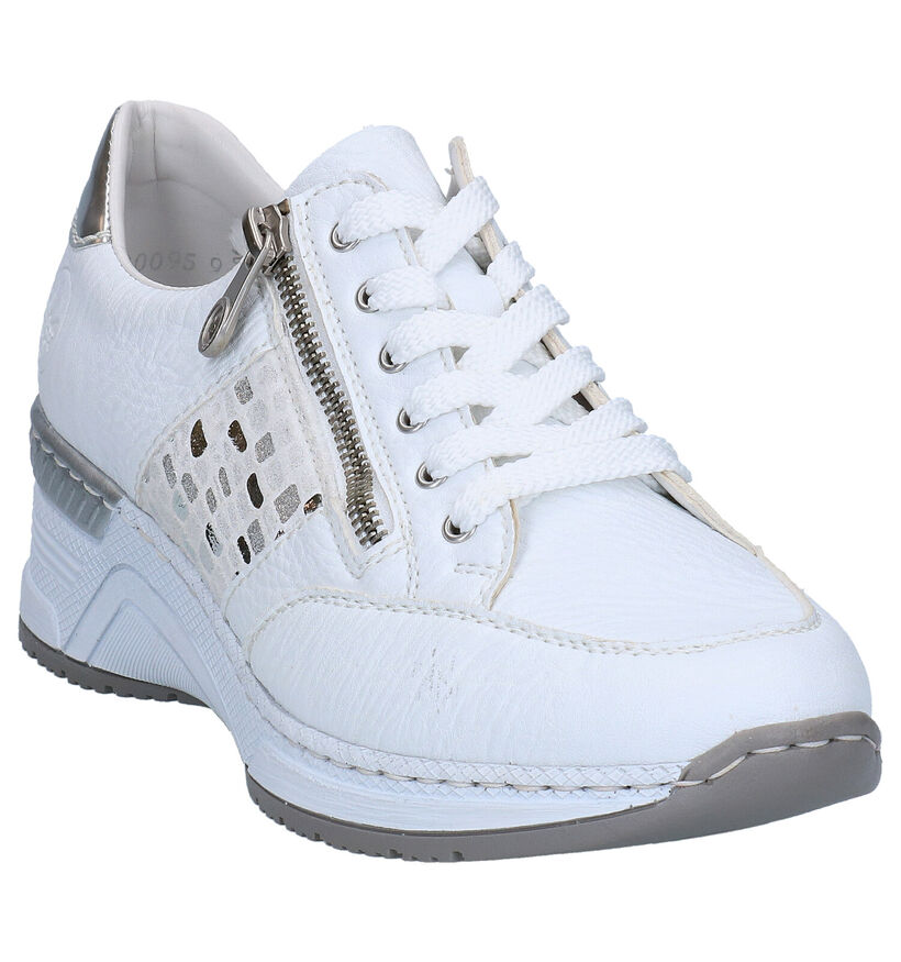 Rieker Chaussures à lacets en Blanc en simili cuir (288132)