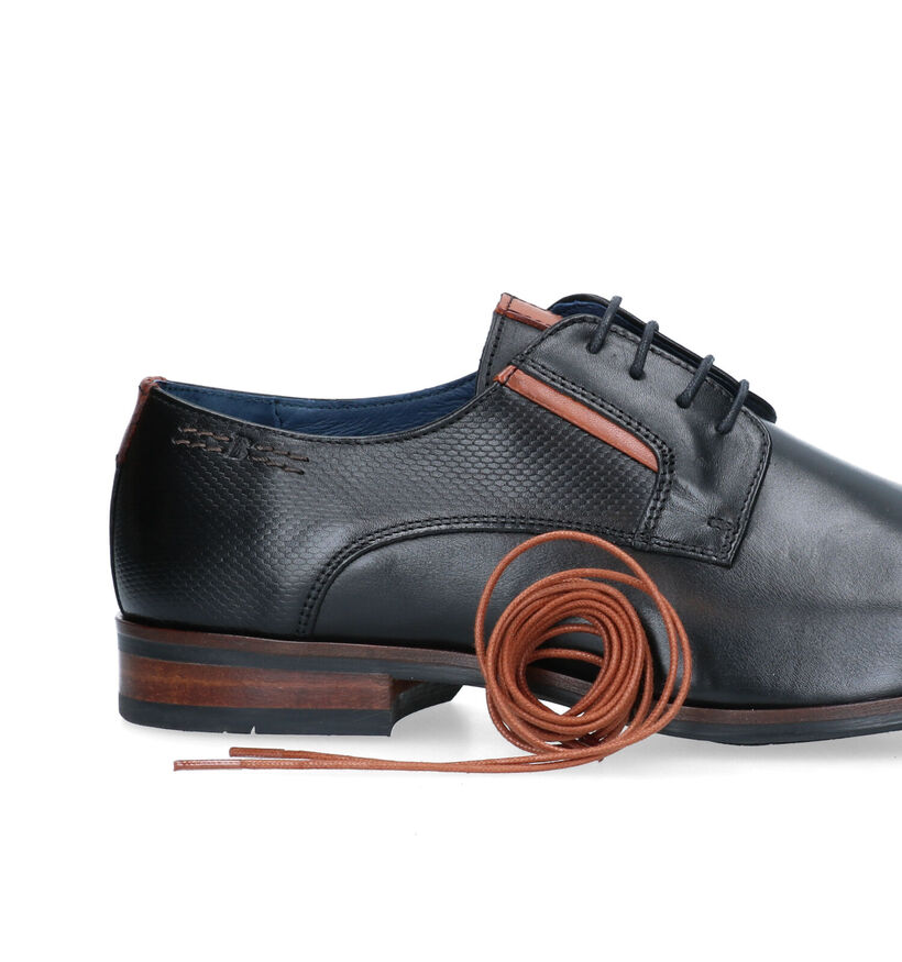 Berkelmans Sameiro Zwarte Geklede Schoenen voor heren (363828) - geschikt voor steunzolen