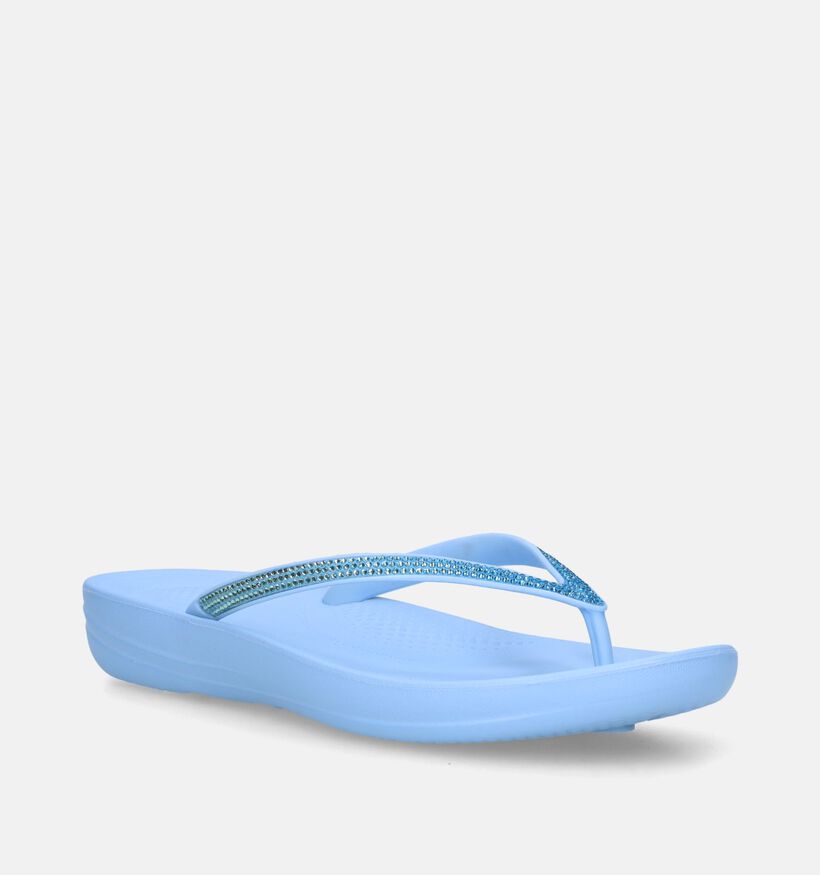 FitFlop Iqushion Ombre Sparkle Blauwe Teenslippers voor dames (336952)