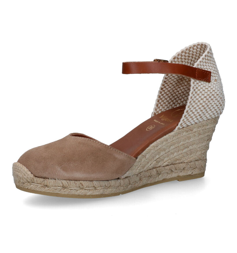 Viguera Escarpins à bride en Taupe en daim (308367)