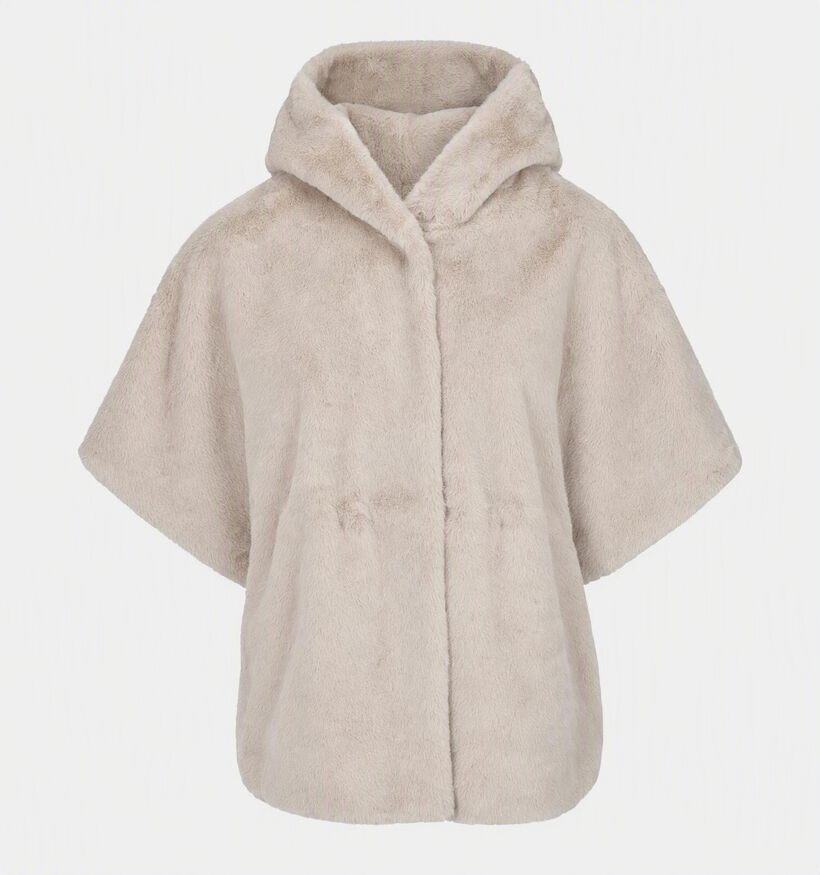 Laurent David Lichtbeige Fluffy Vest voor dames (382022)