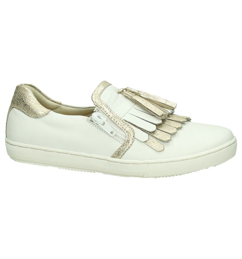 Hampton Bays Chaussures slip-on en Blanc en cuir (189597)