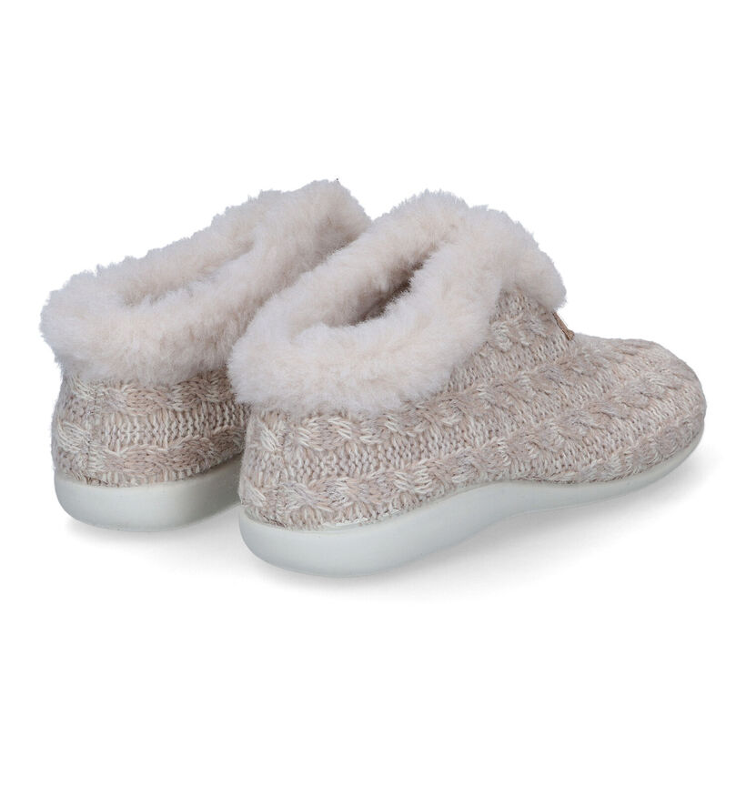 Torfs Home Pantoufles fermées en Beige pour femmes (330461)