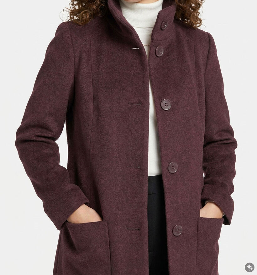 Barbara Lebek Manteau en Bordeaux pour femmes (380683)