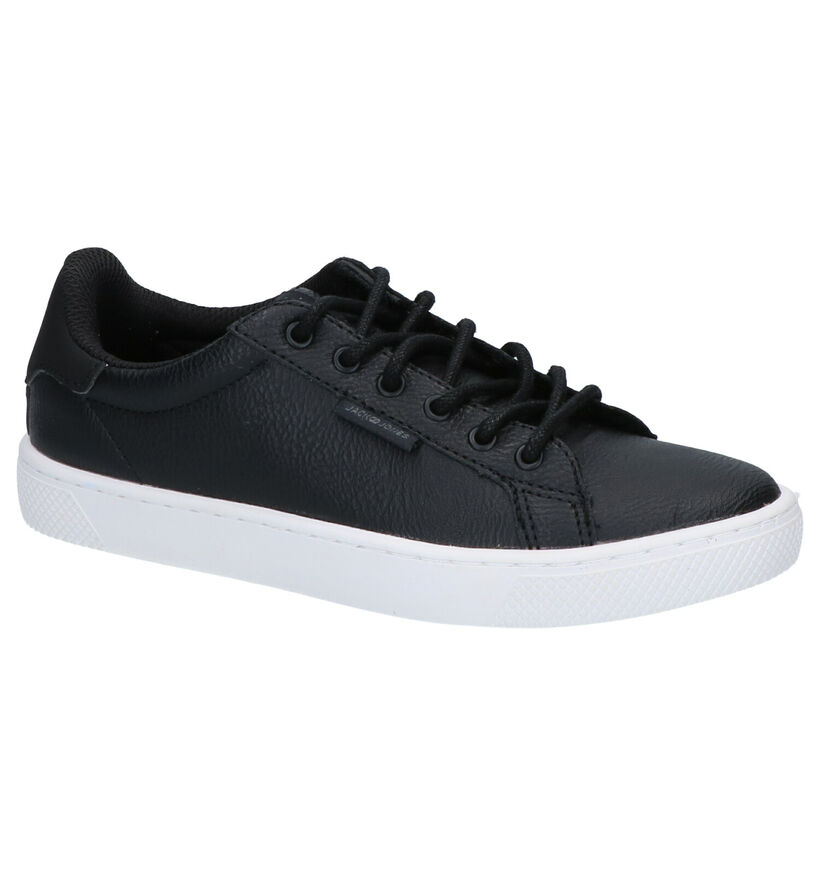 Jack & Jones JR Trent Zwarte Sneakers in kunstleer (255229)