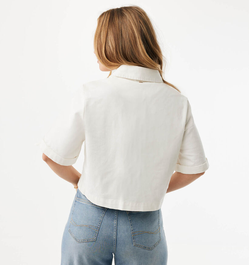 Mexx Witte Hemd met Korte Mouwen voor dames (368580)