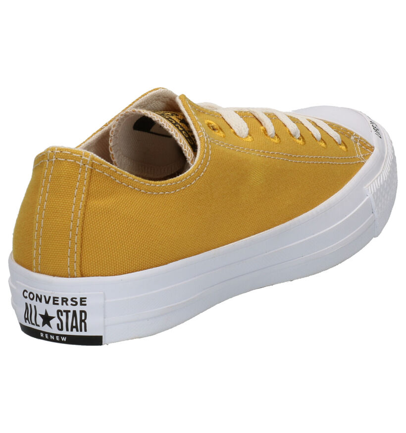 Converse All Star Renew Gele Sneakers in stof (253219)