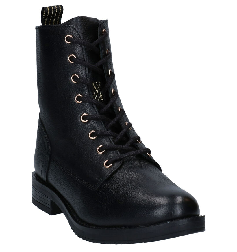 Poelman Conan Zwarte Boots in leer (291392)