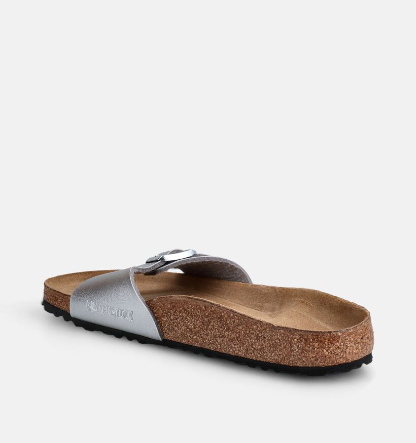 Birkenstock Madrid Nu-pieds plates en Argent pour femmes (373249)