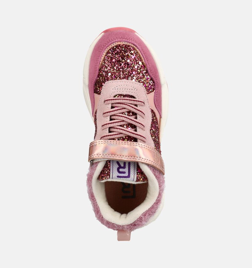FR by Romagnoli Glitterstone Rosa Roze Sneakers voor meisjes (379001) - geschikt voor steunzolen