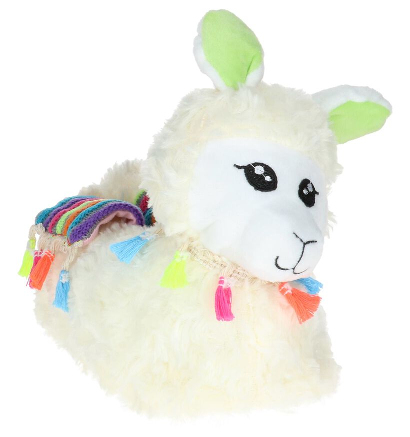 Witte Pantoffels Dazzle Alpaca in stof (227187)