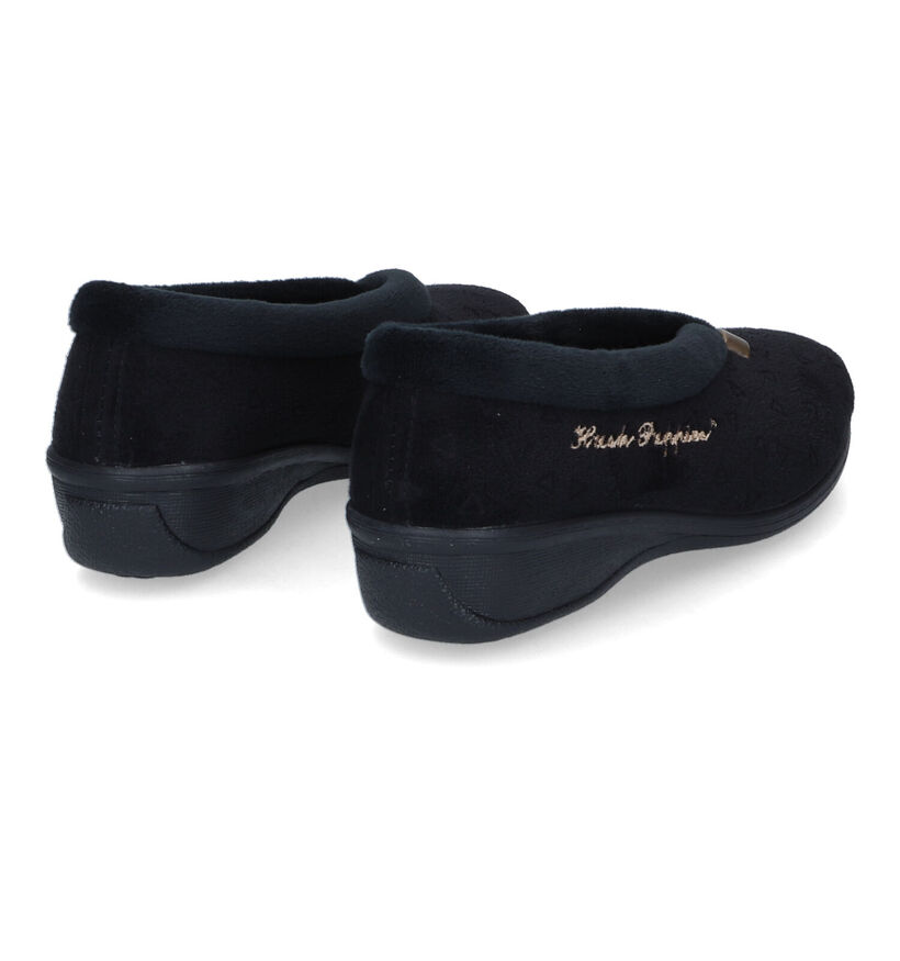 Hush Puppies Dilto Pantoufles en Noir en textile (313733)