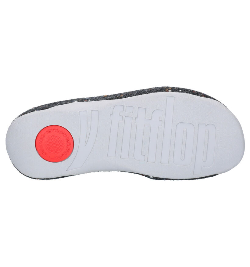 FitFlop Shuv Felt Pantoufles en Gris pour femmes (313553)