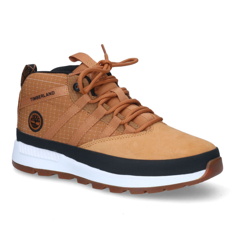 Timberland Euro Tracker Super OX Bottines en camel pour garçons (313057) - pour semelles orthopédiques