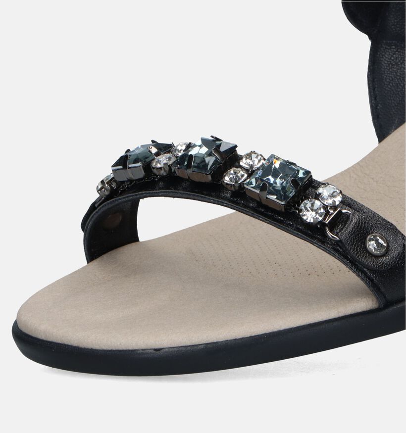 Scholl Elba 2 Straps Zwarte Sandalen voor dames (336786)