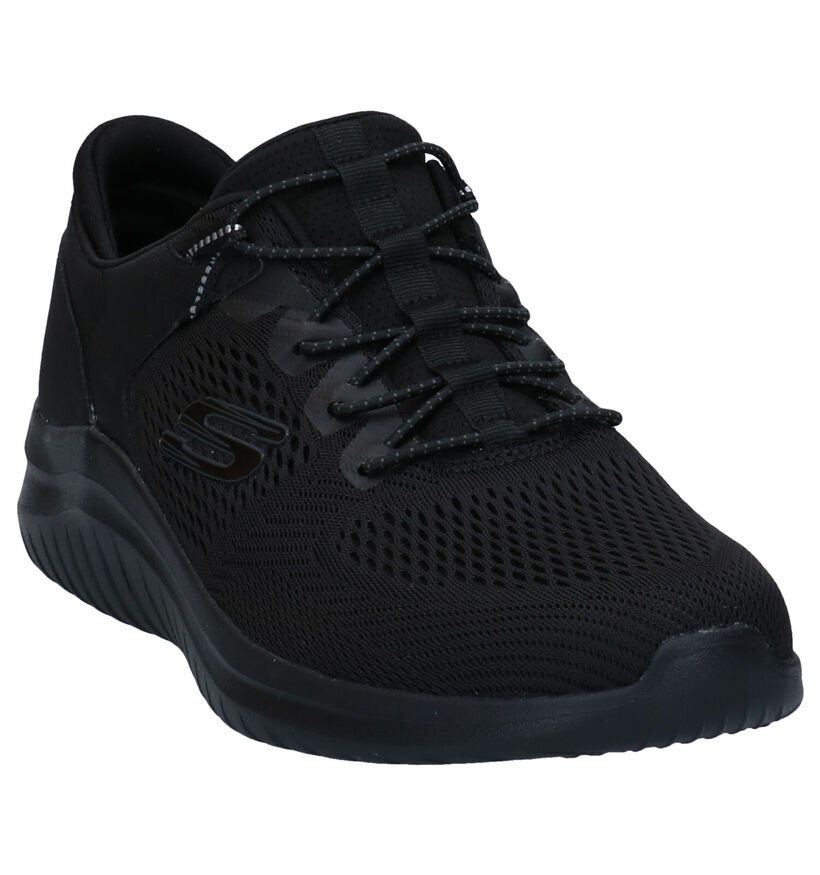 Skechers Ultra Flex Baskets en Noir en textile (293901)