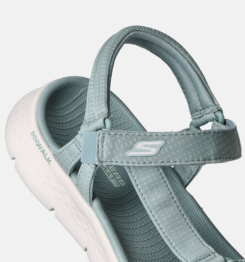 Go Walk Sandales plates en Vert pour femmes (354731)