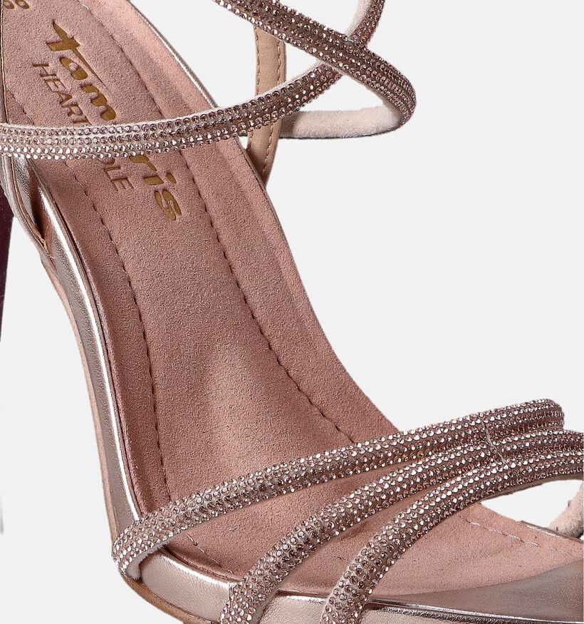Tamaris Rose Gold High heels sandalen voor dames (354401)