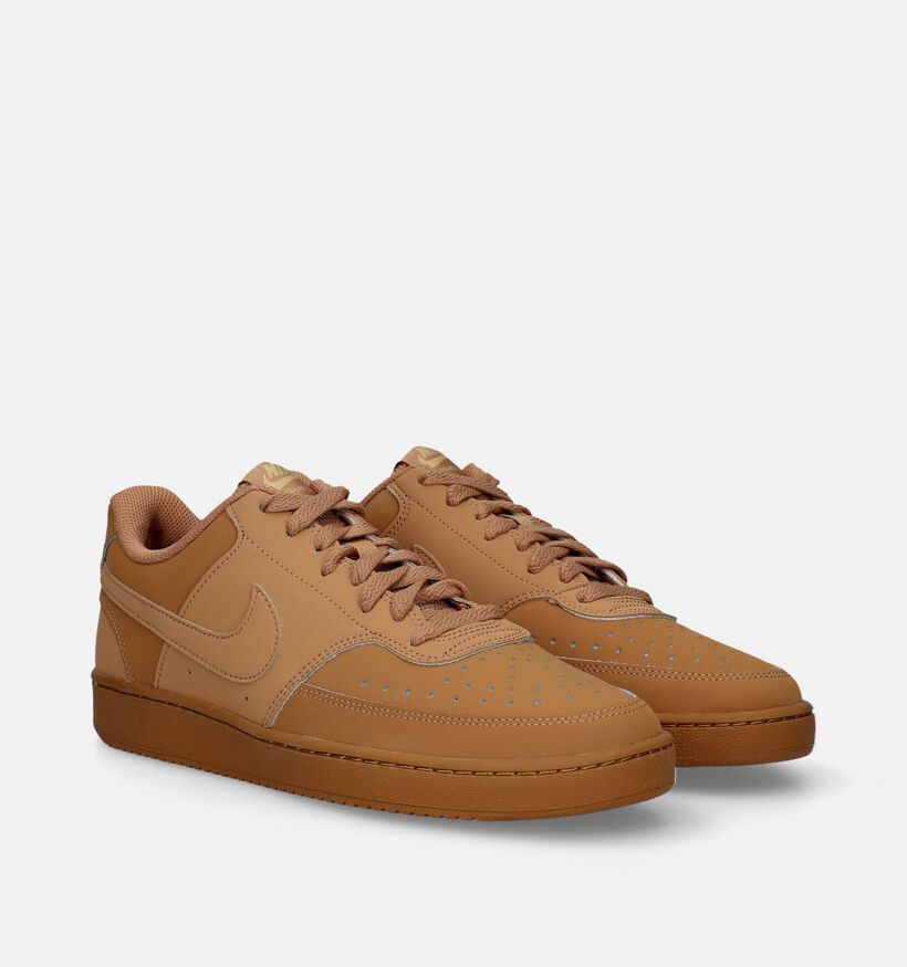 Nike Court Vision Low Baskets en Camel pour hommes (332328)