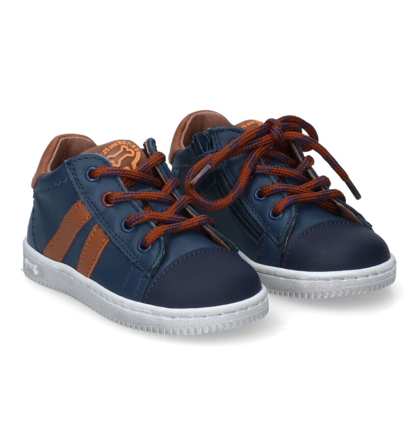 STONES and BONES Nepo Bottines en Cognac pour garçons (303477) - pour semelles orthopédiques