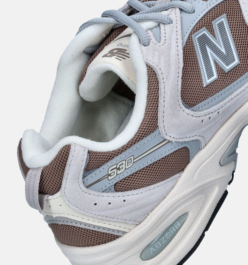 New Balance MR 530 Baskets en Beige pour garçons, hommes (356506) - pour semelles orthopédiques