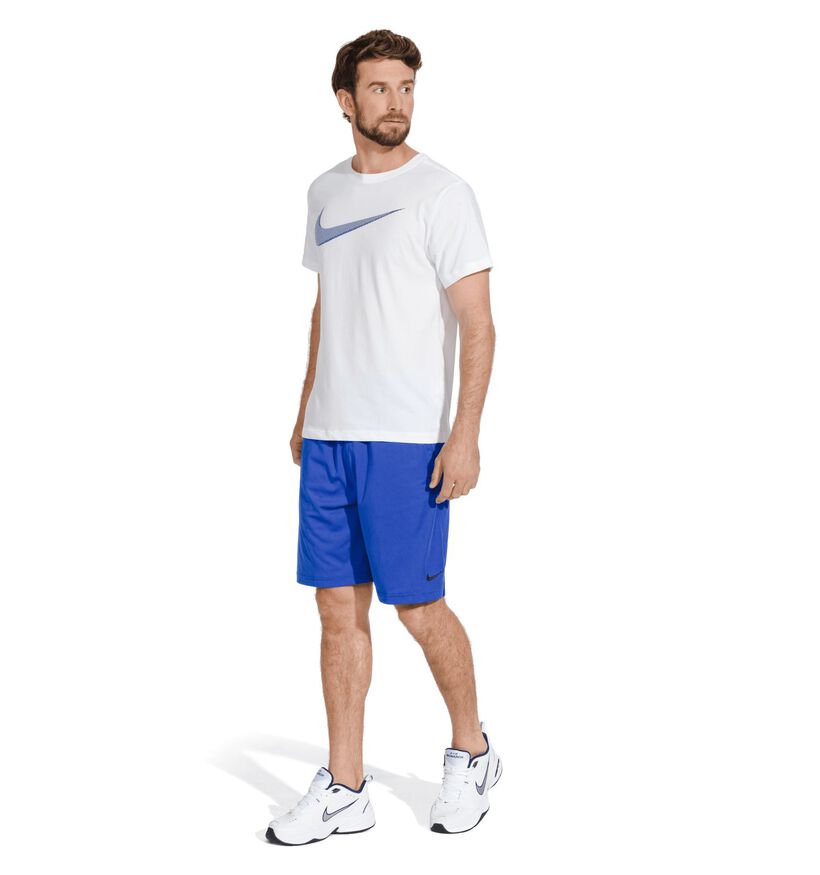 Nike Air Monarch Baskets basses en Blanc pour hommes (376109)