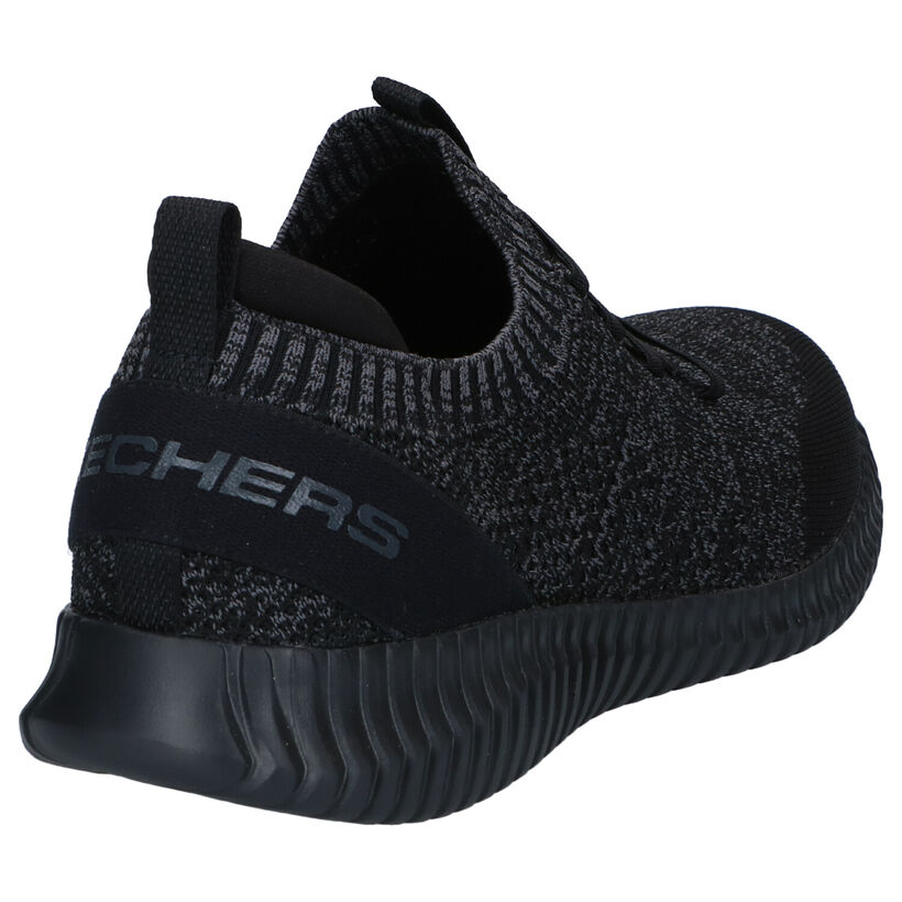 Skechers Elite Flex Baskets en Noir en textile (287105)