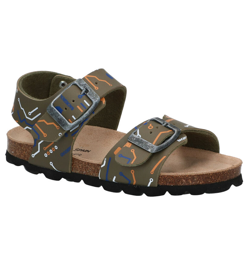 Made in Spain Kaki Sandalen in kunstleer (287604)