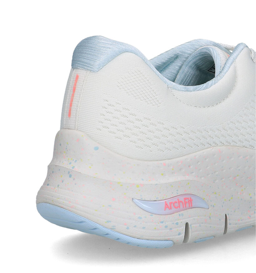 Skechers Arch Fit Witte Sneakers voor dames (321359) - geschikt voor steunzolen