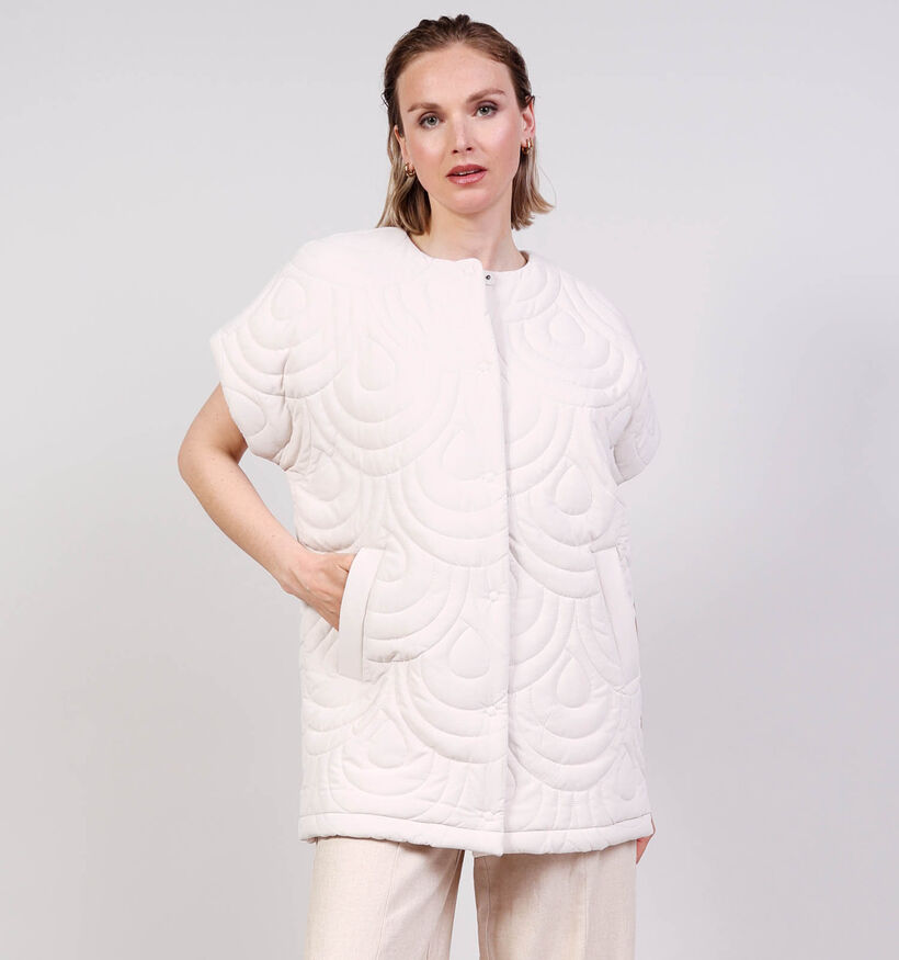 Ilse Jacobsen Blossom Short Quilted Cape Ecru Jas voor dames (380847)