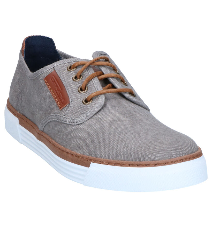 Camel Active Chaussures à lacets en Gris foncé en textile (271434)