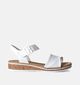 Rieker Sandales talon compensé en Blanc pour femmes (354934)