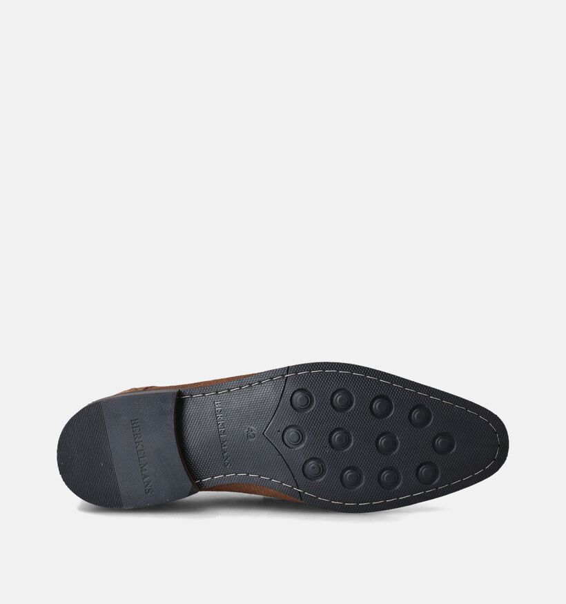 Berkelmans Oran Bruine Geklede veterschoenen voor heren (357858) - geschikt voor steunzolen