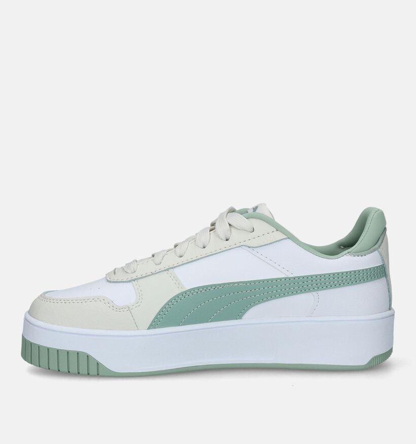 Puma Carina Street Witte Sneakers voor meisjes (350392) - geschikt voor steunzolen