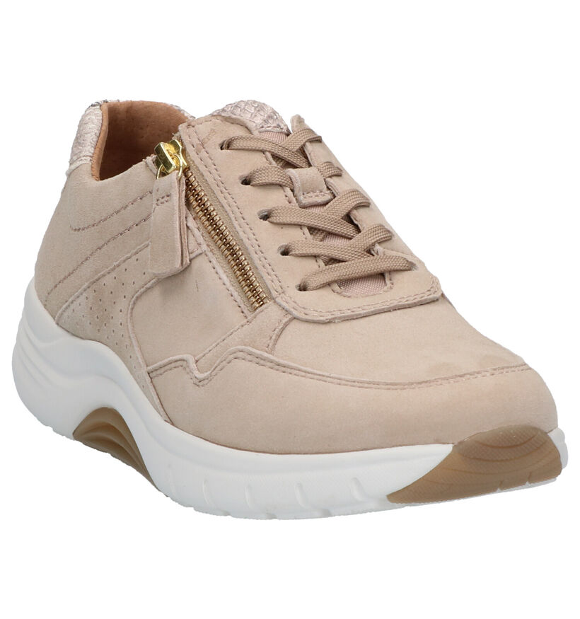 Gabor Rollingsoft Chaussures à lacets en Beige en daim (271526)